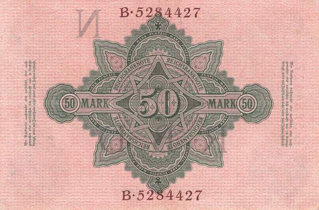 50 Mark 1910 ro.42 N/B